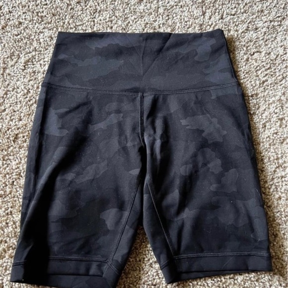 Lululemon Wunder Train High Rise Short 8" Heritage 365 Camo Deep Coal Multi - Picture 1 of 3